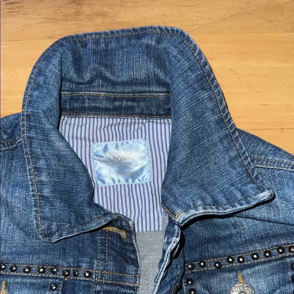 Justice Blue Cropped Jean Jacket‎